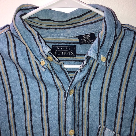Basic Edition striped long sleeve button up - Picture 2 of 3
